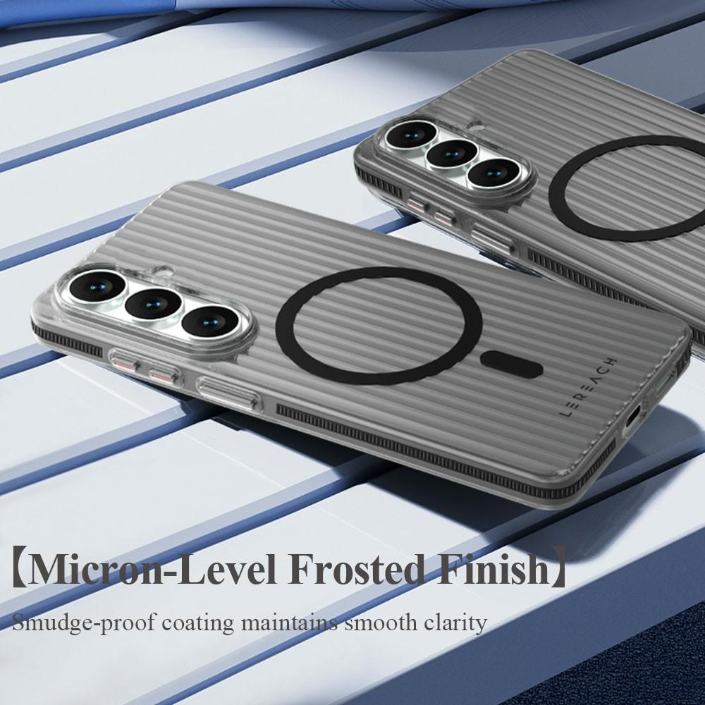 LEREACH TOC Serie für Samsung Galaxy S26+ Magnetische Hülle Fließendes Gitter PC Handyhülle