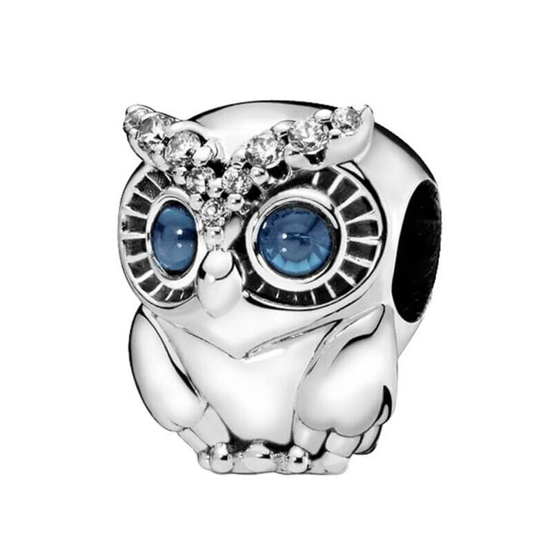 Charms Do Pandora Niebieskooka Sowa Srebro 925