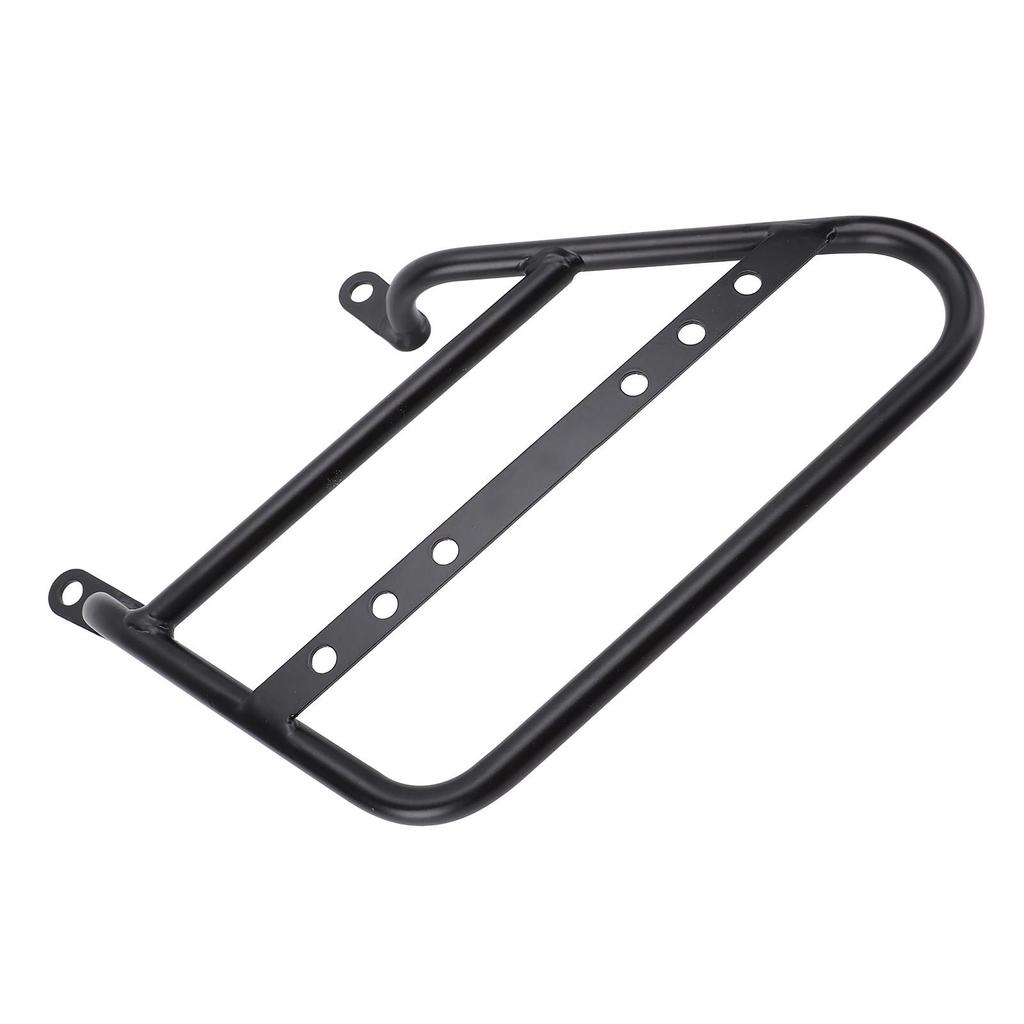 Motorcycle Side Mount Saddlebag Support Bracket 12mm Iron Matte Black Stylish Look Storage Bag Frame Bracket Holder