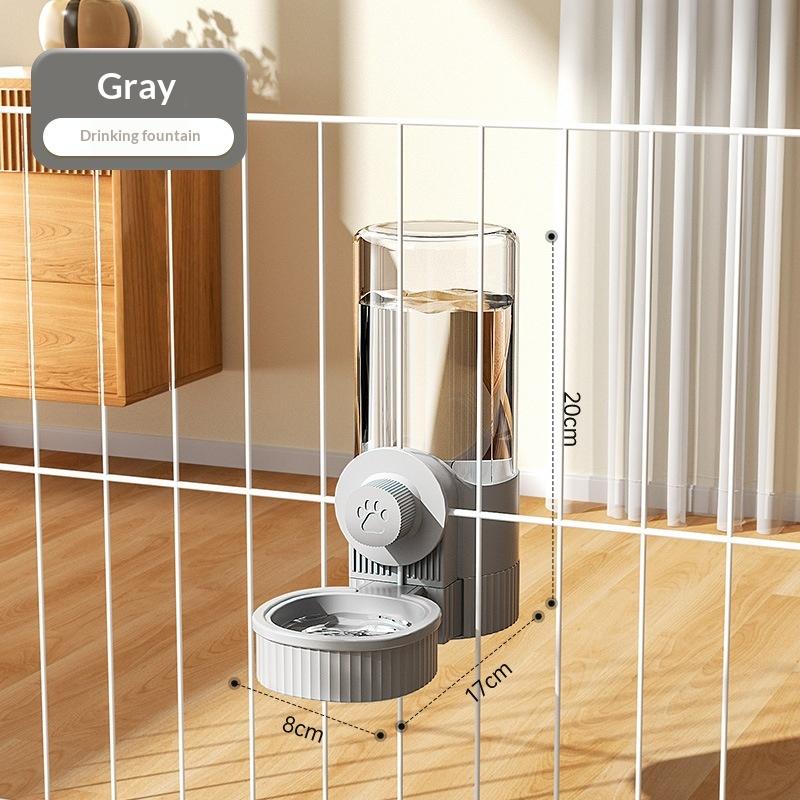 Pet Cage Hanging Water Dispenser Cat Dog Automatic Water Fountain Feeder Cage Pet Food Bowl