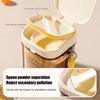 Milk Powder Can with Spoon Separation Design Triple-Sealed Moisture Proof Light-Proof Tank 400ml 800ml Portable Handle Storage Container