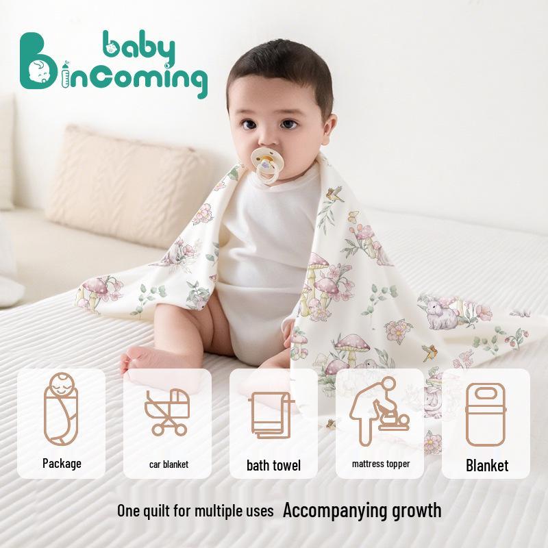Pure Cotton Four Seasons Baby Swaddle Blanket - Anti-Startle, Newborn Essential