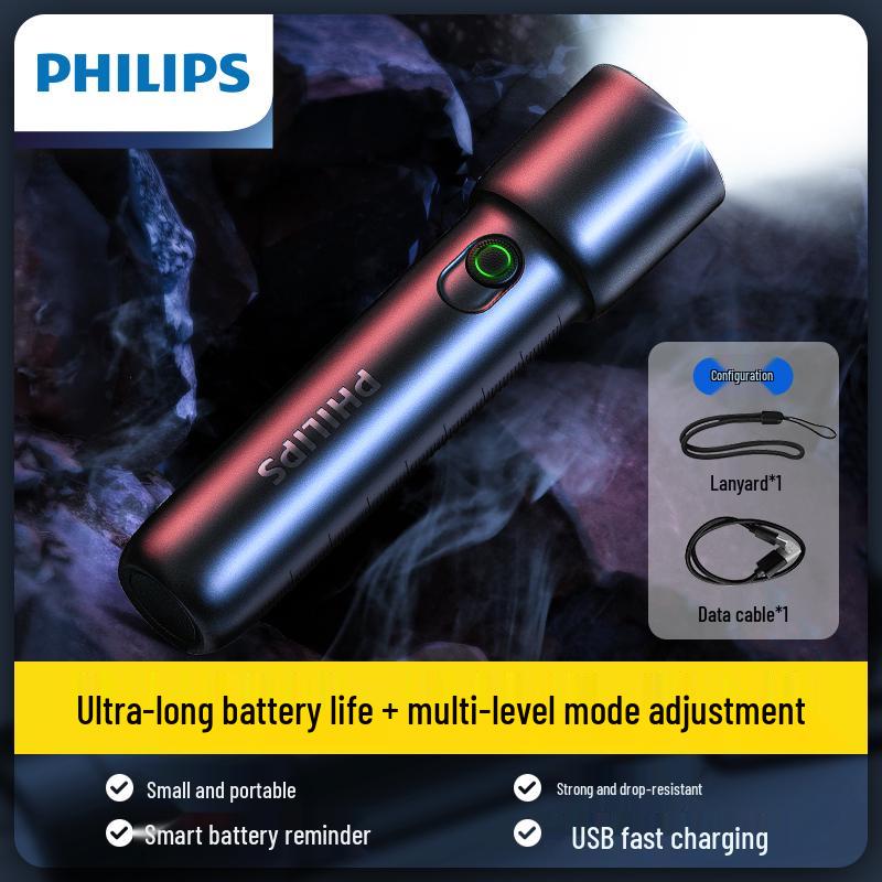 Rechargeable High-Brightness Multifunctional Flashlight with Long Battery Life for Indoor & Outdoor Use