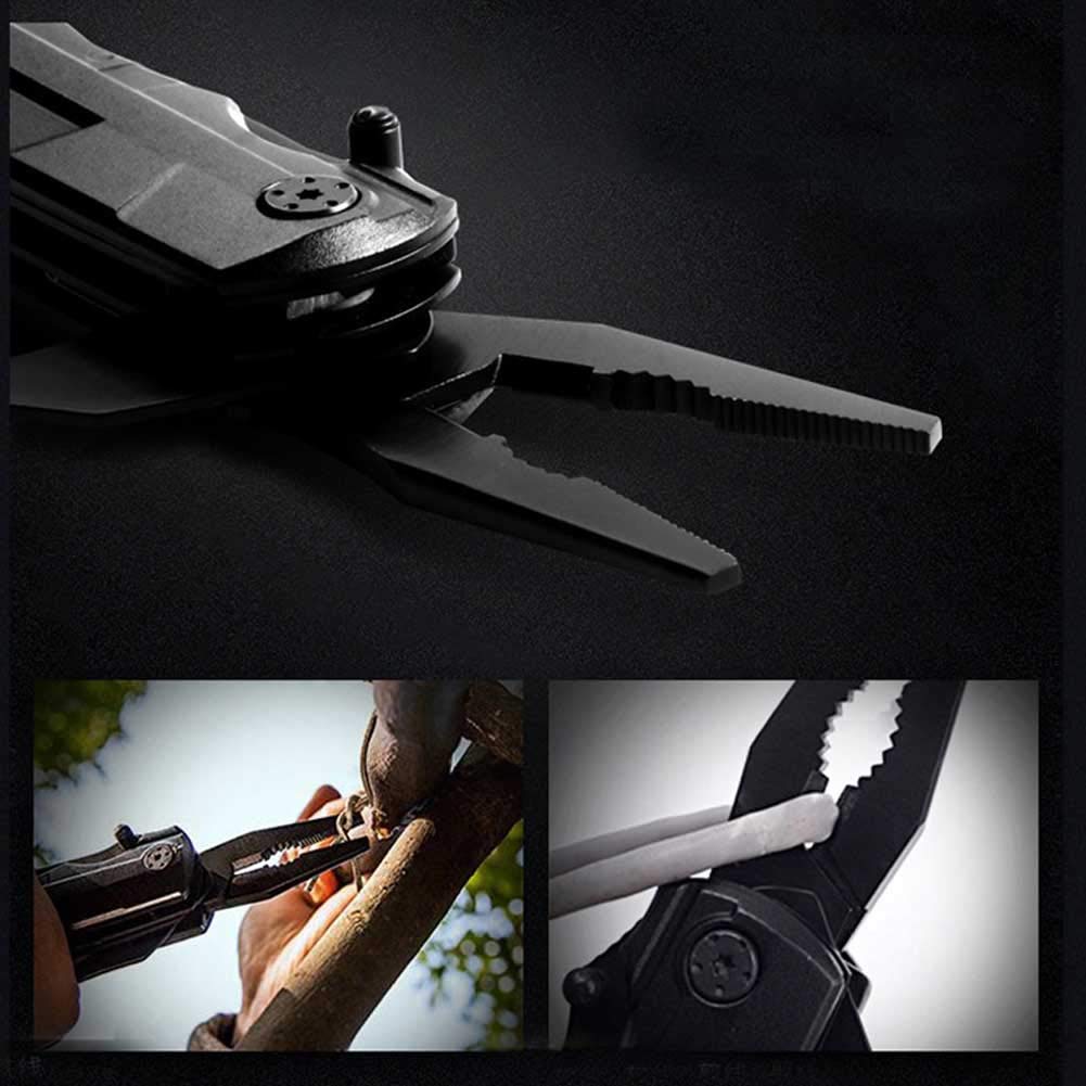 Instrument de buzunar pentru dezastru de supraviețuire în munte Instrument multiplu, cuțit multifuncțional 5 ÎN-1, instrument, clește pentru instrumente multiple, exterior, multifuncțional, de înaltă performanță,