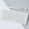 87 Key Chocolate Mini Keyboard Neutral K1000 Laptop Keyboard USB Cable Multimedia Keyboard Light Thin Silence Waterproof