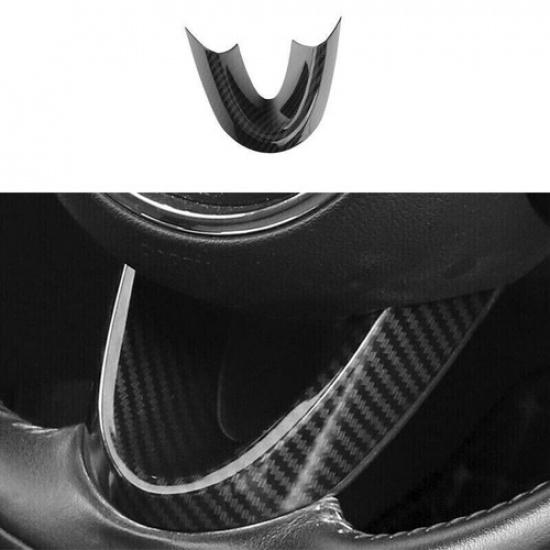 For Mini Cooper Countryman F60 ABS Carbon Fiber Steering Wheel Panel Cover Trim
