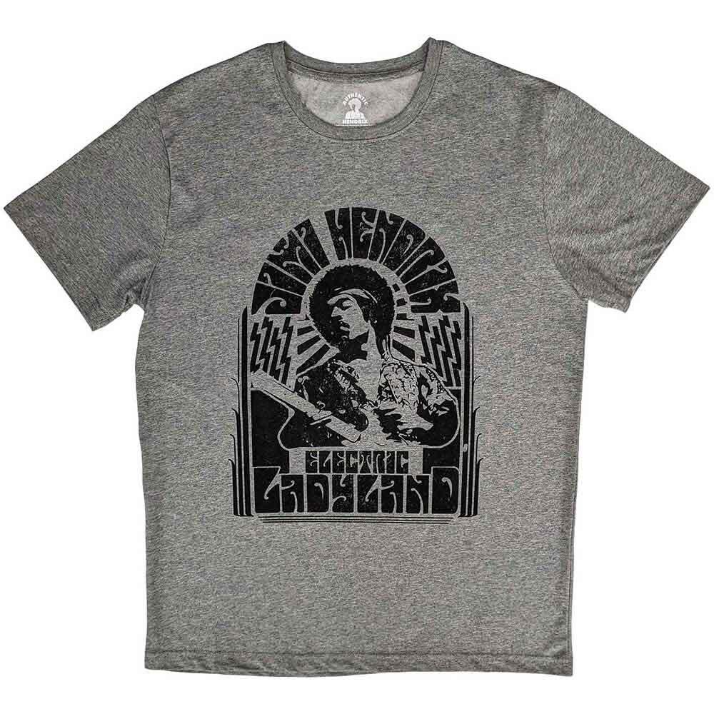 Jimi Hendrix Electric Ladyland Mono T-Shirt Grey New L