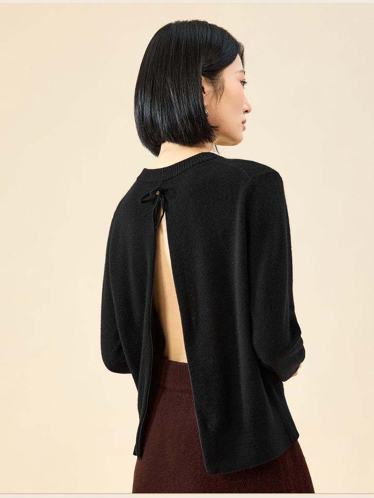 Northern Deer E* Series Women's Back Zip 100% Fine Cashmere Knitwear 15.8 Micron 251415