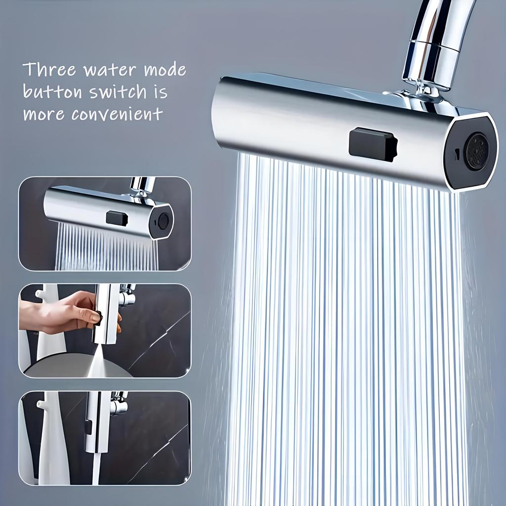 1pc Multifunctional Faucet Adapter Faucet, Bathroom Washbasin Faucet, Sink Faucet Replacement Accessories, Home Essential + 5pcs Faucet Adapter