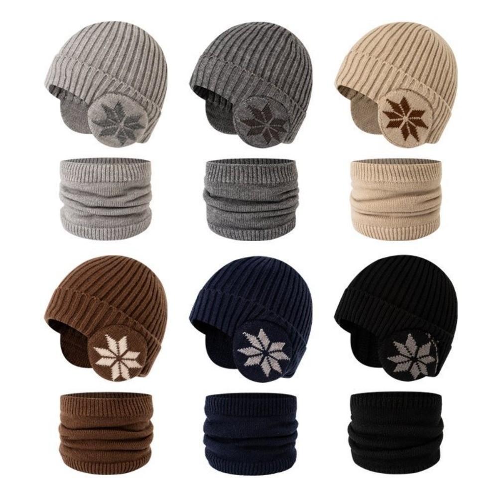 3Pcs Set Warm Winter Hat Scarf Gloves Set Fleece Lined Winter Accessories Set Children