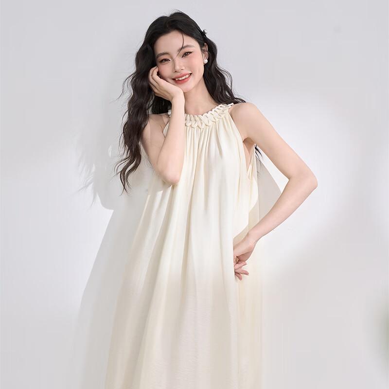 WESTSIDE Twist Knot Halter Sleeveless Maxi Dress