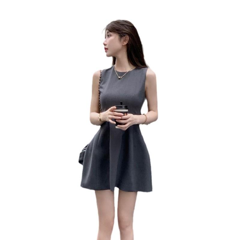 French little black dress new fashion pure desire fungus edge sexy hip-wrapped split dress birthday party dress dress