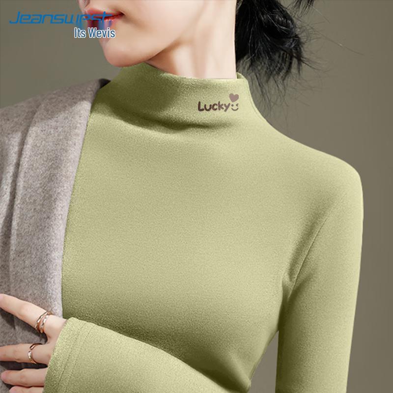 Женский термо-топ с длинным рукавом и высоким воротником Jeanswest L