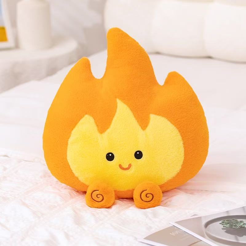 22/46cm Nieuwe Simulatie Kleine Vlam Pop Gevuld Pluche Speelgoed Kussen Kussen Kussen Schattige Cartoon Anime Cadeau Voor Vrienden Leuke Pop