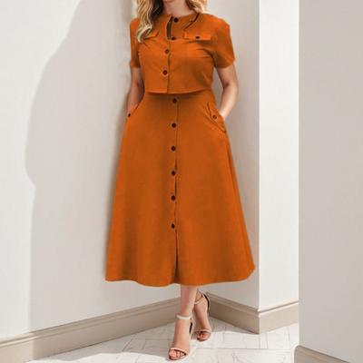 New Spring Women's Retro Slim Temperament Elegant and Loose Dress Long