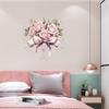 Rosa Rosen Wandsticker Schleifendekor Selbstklebend Romantische Schlafzimmer Kopfteil Hintergrunddekoration Warm Gemütliches Zuhause