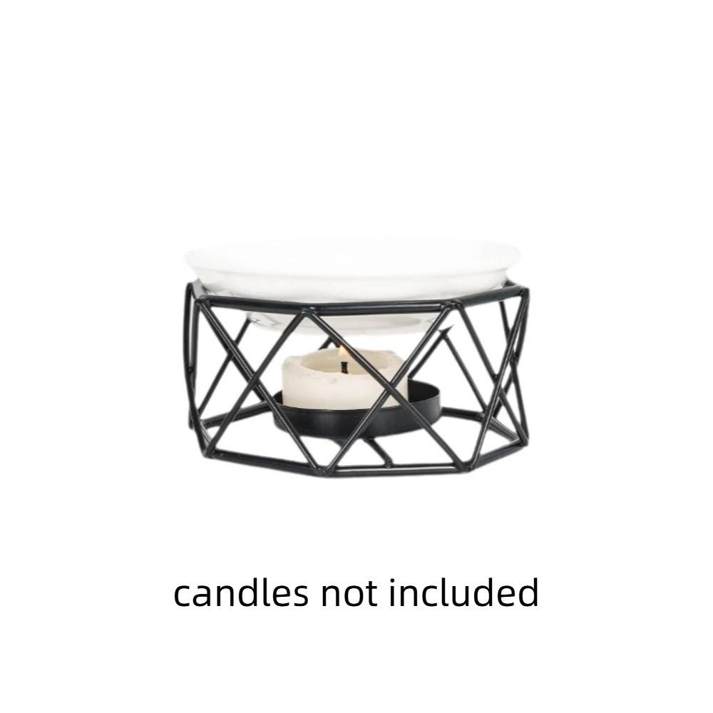 Minimalistischer ätherischer Öl-Brenner Eisen Aromatherapie Kerzenhalter Meditationsraum