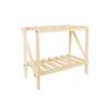 Original Multi-Layer Wooden Folding Desk Rack for Girls - Simple Bookshelf & Dorm Organizer