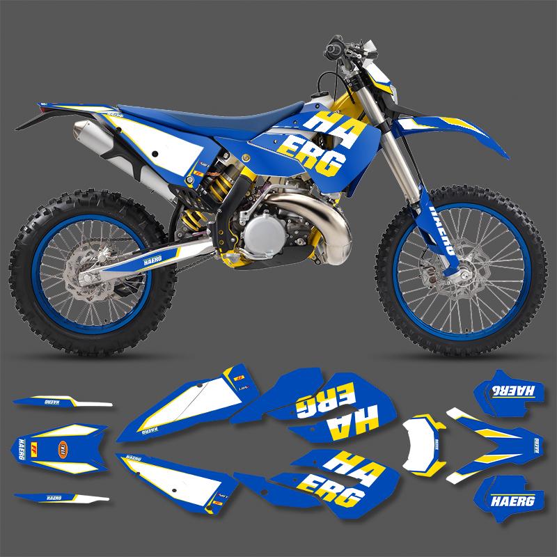PowerZone Custom Team For FE Graphics Background Decals Stickers Kit For HUSABERG 2011 2012 FE390 450 570-TE250 300-FX450-FS 570