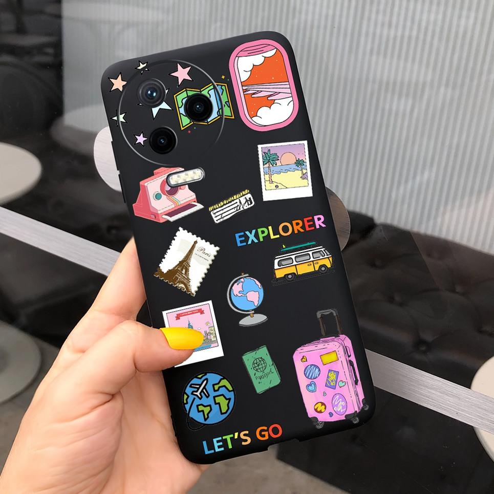 For Infinix Note 12 2023 Case Soft Silicone Dragon Cartoon Back Cover For Infinix Note 12 Pro 4G Note12 2023 Phone Case Fundas