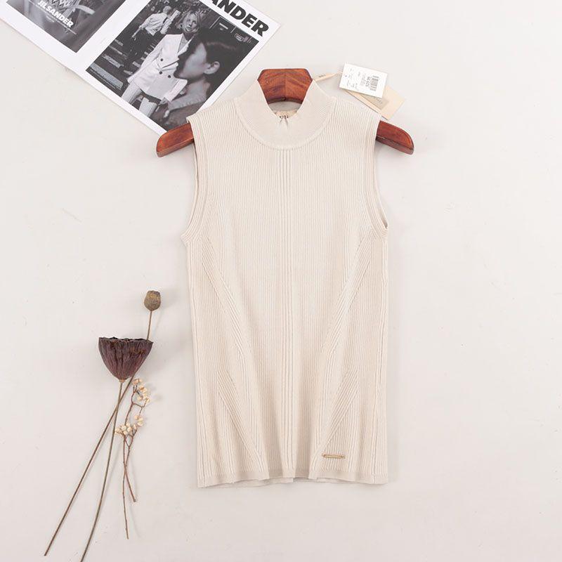T's American Brand Minimalist Casual Sleeveless Knitwear Foreign Trade Original Order Super Comfortable Silm Vest