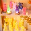 Bear Rabbit Candle Molds for DIY Candle Valentines Christmas Gift