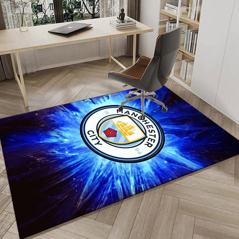 City Football Club Printed Area Rug for Office, Chair Rug, Decorative Carpet Floor Mat, Large Size Fan gifts Christmas gifts