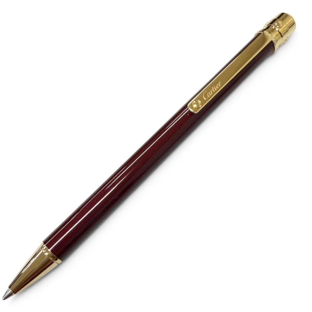 Pristine Cartier Ballpoint pen Santos de Cartier Twist type Bordeaux Used