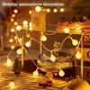 USB Plug-in & Battery-Powered Dual-Use LED String Lights White Ball Style Fairy Lights Christmas Wedding & Party Holiday Decorations 3M/6M/10M