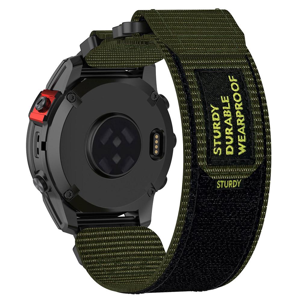 For Garmin Fenix 7X/7X Pro/Instinct 2X/Quickfit 26mm Nylon Sticker Wrist Strap