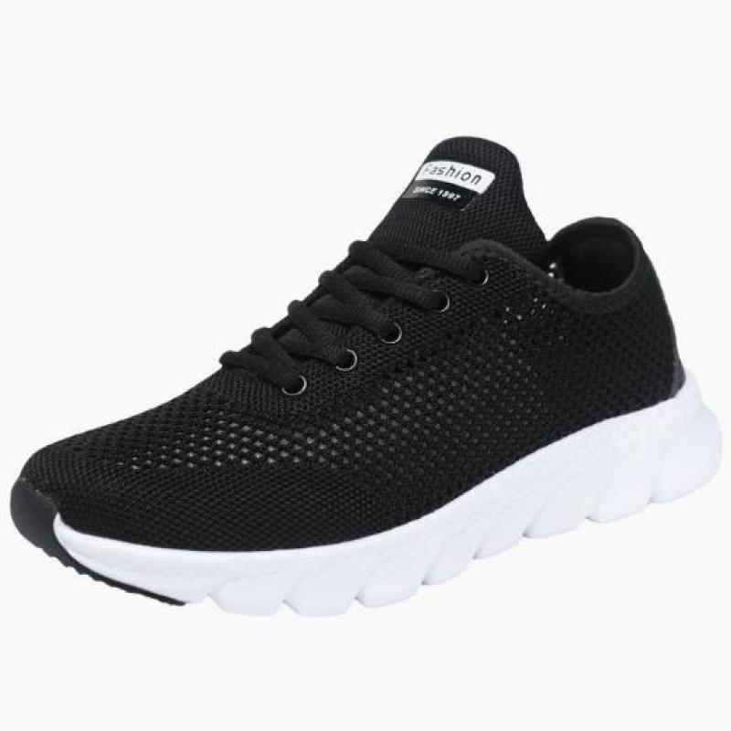 Fashion White Mesh Shoes Woman Summer Breathable Flat Sneakers Sports Tennis Shoes for Women Casual Lightweight Running Shoes Ladies