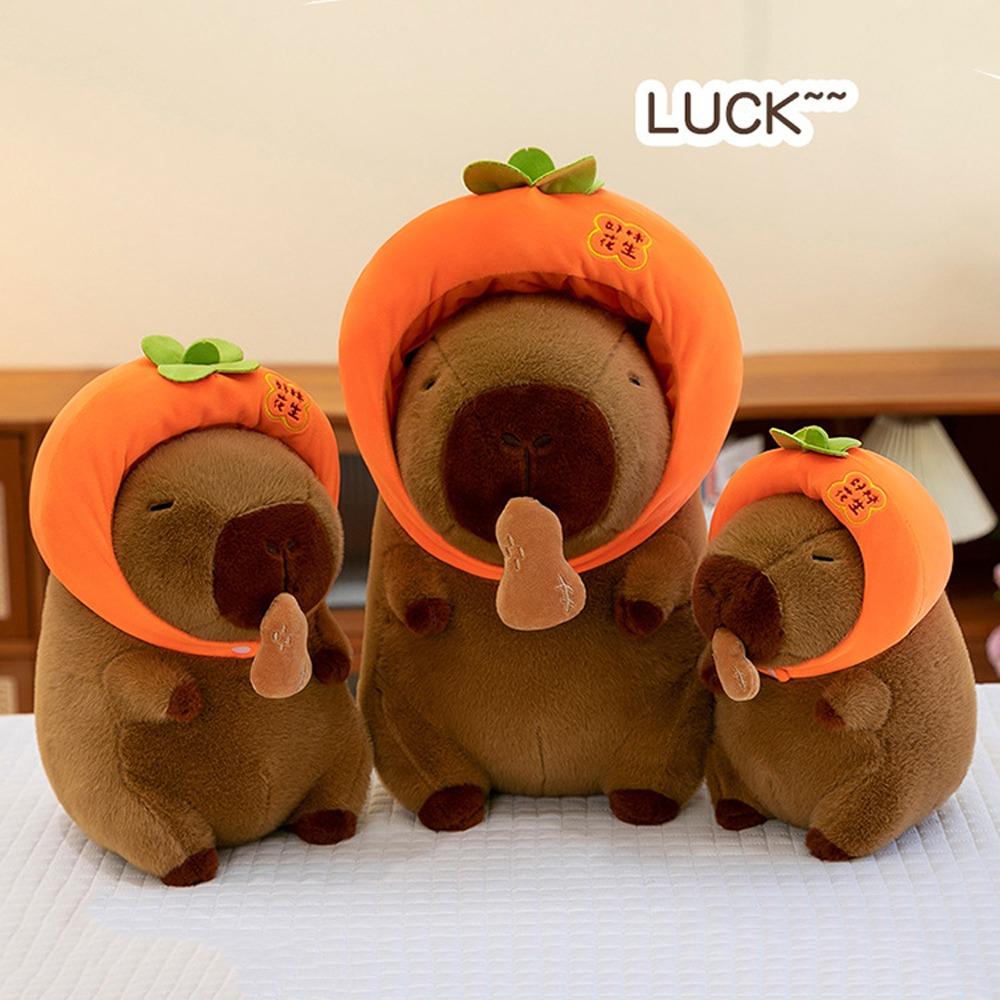 Wearing Headband Capybara Plush Toy Doll Peanut Stuffed Capybara Doll Children's Day