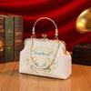 Sacs brodés pour femmes Petits sacs carrés Sacs à main à boucle pour demoiselles d'honneur Suya niche Hanfu cheongsam mariée