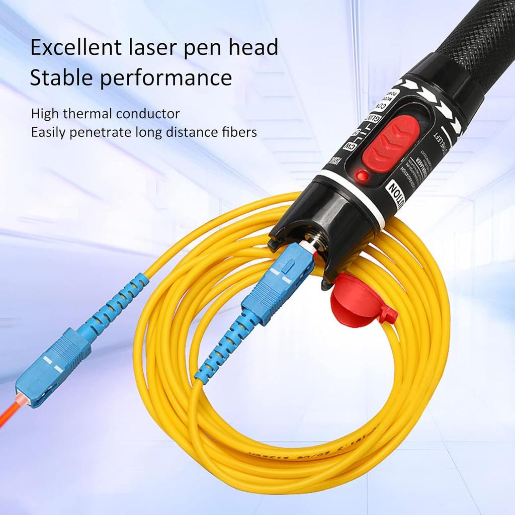 Watris Veiyi 50MW VFL Red Light Pen, 50km Fiber Network Cable Test, Visual Fault Locator, Pen Type Non Contact Connection Red Light Cable Equipment
