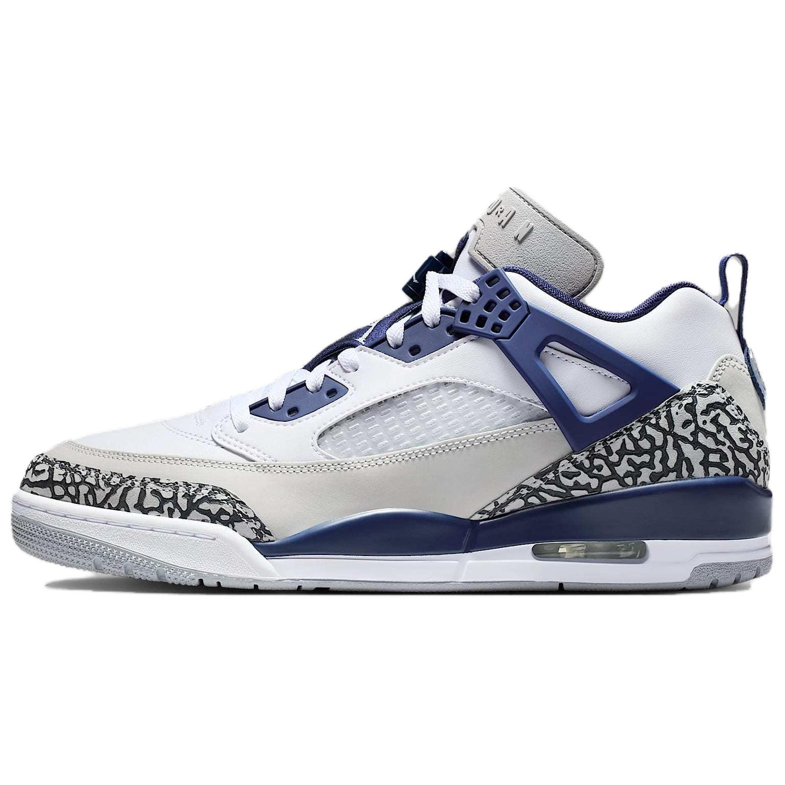 Air Jordan Spizike Low White Neutral Grey Anthracite Midnight Navy Men s FQ1759-140 EU 40.5