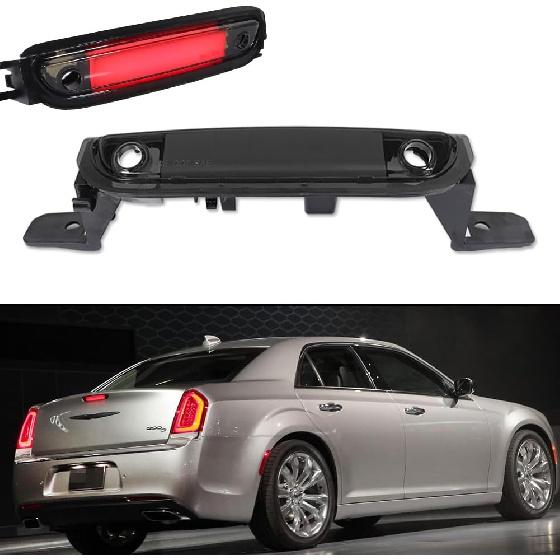 GTINTHEBOX for 2015 2016 2017 2018 2019 2020 2021 2022 2023 Chrysler 300 High Mount LED Third Brake Light Rear Lamp Stop light Red Lens