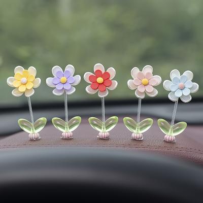 Decorazione Fior di Margherita per Console Centrale Auto Decorazione Floreale Creativa Carina per la Casa