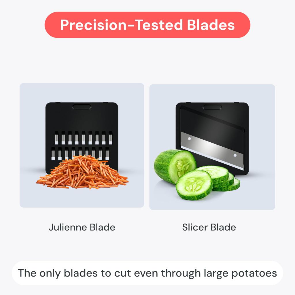 Fullstar Kitchen Mandoline Slicer Vegetable Vegetable Fruit Slicer and Cutter with Kitchen Gadgets Home Essentials - Chopper, Onion, Potato, Food,