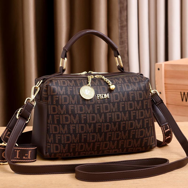 Bag women's bag 2025 new handbag flower simple shoulder messenger bag pillow bag large capacity bag trendy explosion
