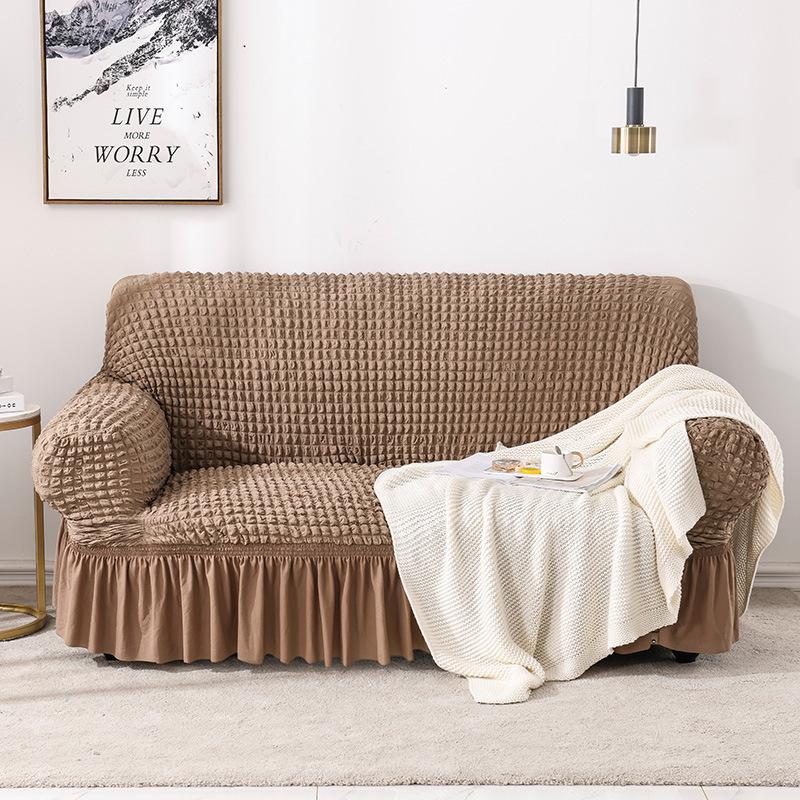 New Light Luxury Sofa Cover Seersucker Thickened Elastic Sofa Cover Anti cat Scratch All Inclusive Universal Cover Universal for All Seasons
