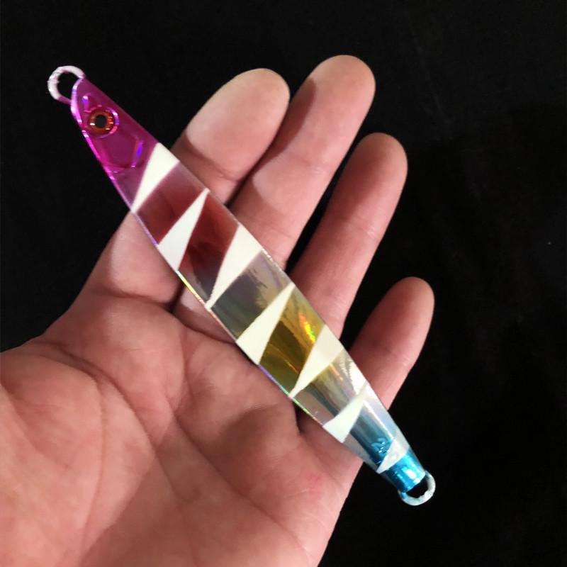 Glow-in-the-Dark Ocean Trolling Metal Jig (180g, 10.7cm) for Sea Fishing