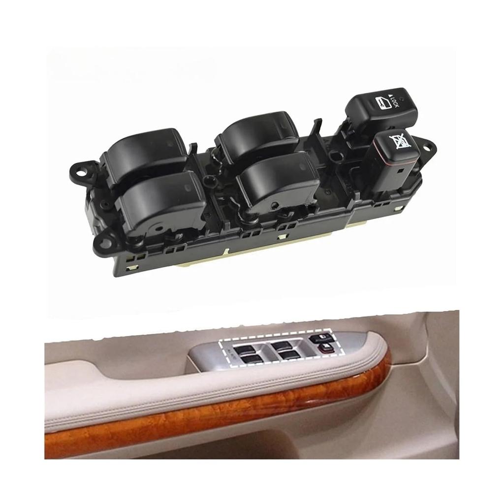 Power Window Switch Window Master Switch Compatible For Toyota Land Cruiser 120 Prado GRJ120 TRJ120 84040-60052 84040-48120 84040-53081 8404060013