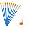 10/20Pcs Painting Brushes Set Art Round Flat Hair Nylon Hair Paint Brush for Oil Acrylic Watercolor Kids/Artists/Beginners/Stude