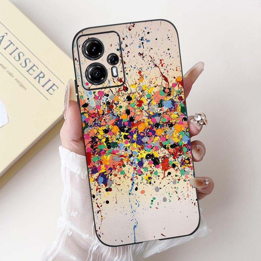 For Motorola Moto G13 G23 Case Lovely Panda Daisy Painted Cover Soft Silicone Phone Case For Moto G23 G 13 MotoG13 MotoG23 Coque