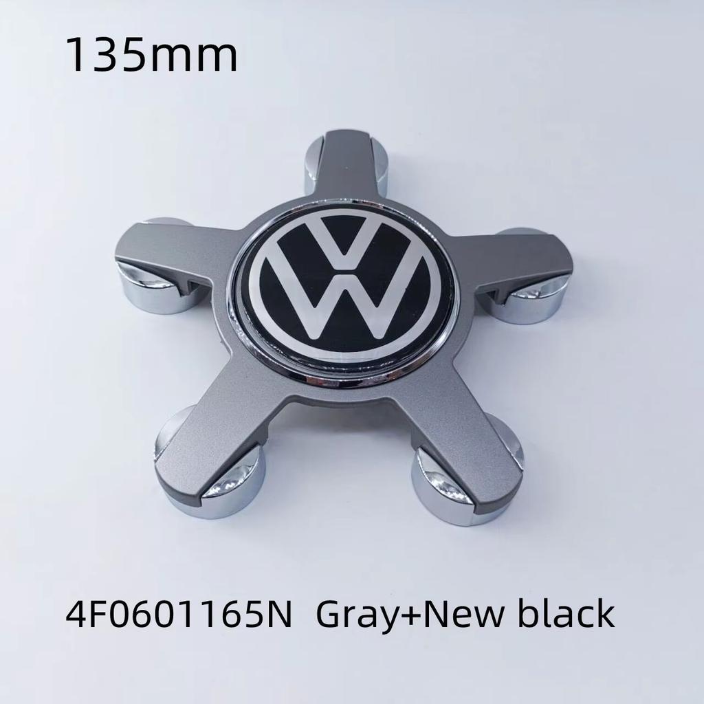 For VOLKSWAGEN VW 4pcs For Volkswagen Golf Polo 135mm 4F0601165N 5Pins Car Wheel Center Caps Rim Hub Cover Hubcap Logo Badge Emb