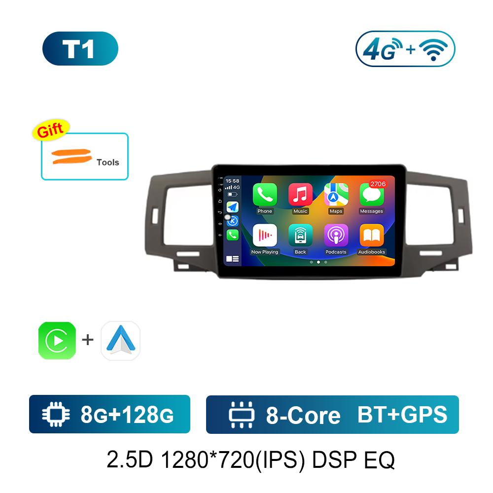 GPS Navigation 9'' for Toyota Corolla 9 E120 2004 - 2006 Android OS Car Video Multimedia Player Carplay 4G WiFi BT Auto Tools
