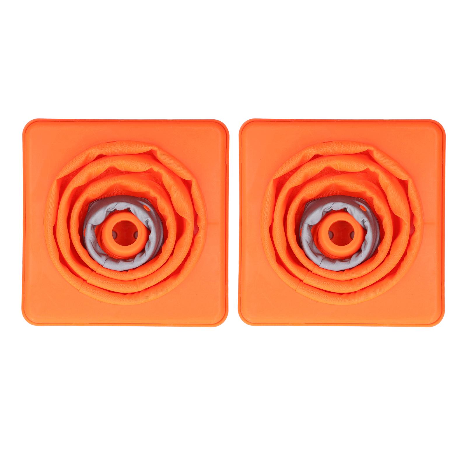 

2 шт. Конусы безопасности дорожного движения складные многоцелевые всплывающие конусы со светоотражающим воротником оранжевые 30 см для