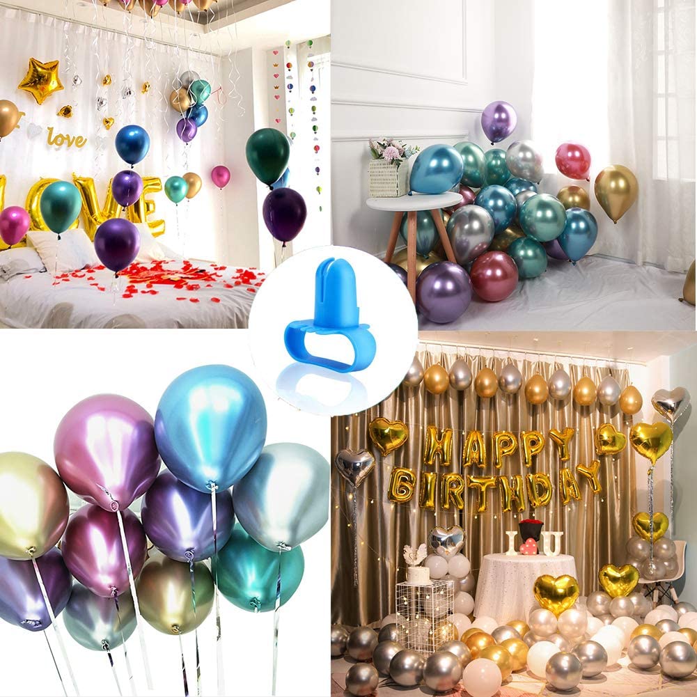 5 Stück Luftballons Knotenclip Ballonbindewerkzeug Ballonbindewerkzeug Gerät Schneller Sparen Sie Zeit für die Dekoration von Partys und Hochzeiten Geburtstagen