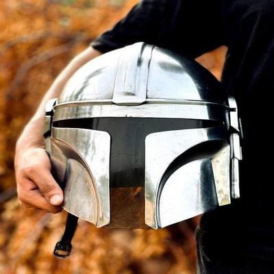 Hełm Mandalorian Star War Hełm Boba Fetta do Cosplayu Hełm średniowiecznego rycerza Najlepszy prezent dla niego | Prezent dla chłopaka