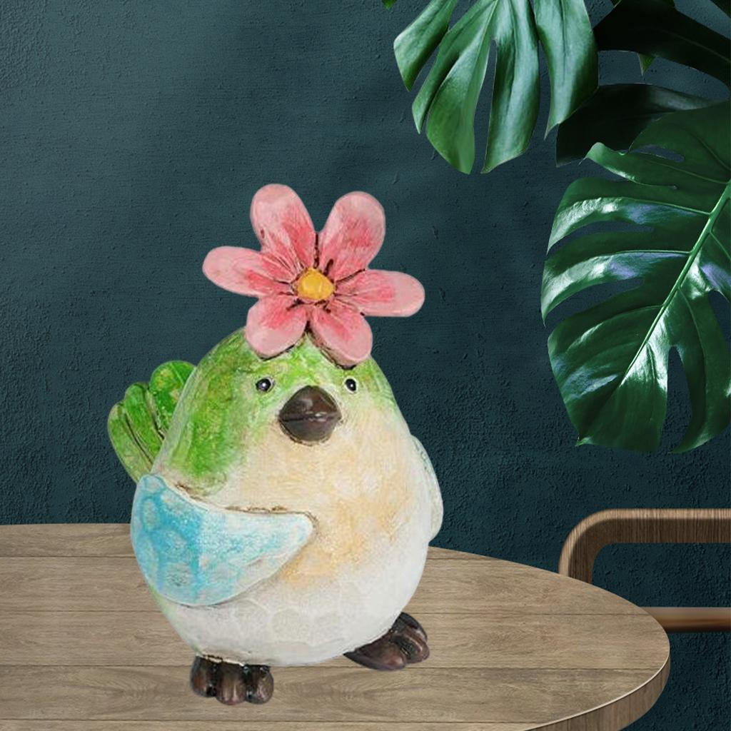 Bird Shaped Sculpture Animal Ornament Figurine Statue Photo Props Office Living Room Bedroom
